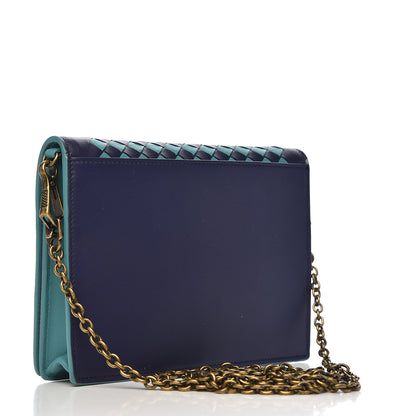 Bottega Veneta Nappa Intrecciato Crossbody Bag Atlantic Aqua 3 of 9