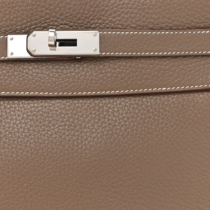 Hermes Taurillon Clemence Kelly Retourne 32 Etoupe 8 of 17