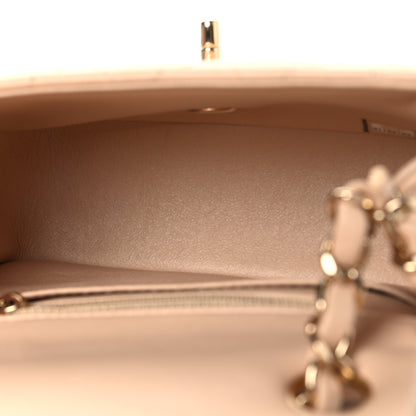 Chanel Lambskin Quilted Mini Square Flap Beige 5 of 10
