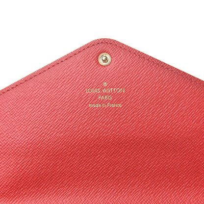 Louis Vuitton Damier Ebene Josephine Wallet Red 6 of 10