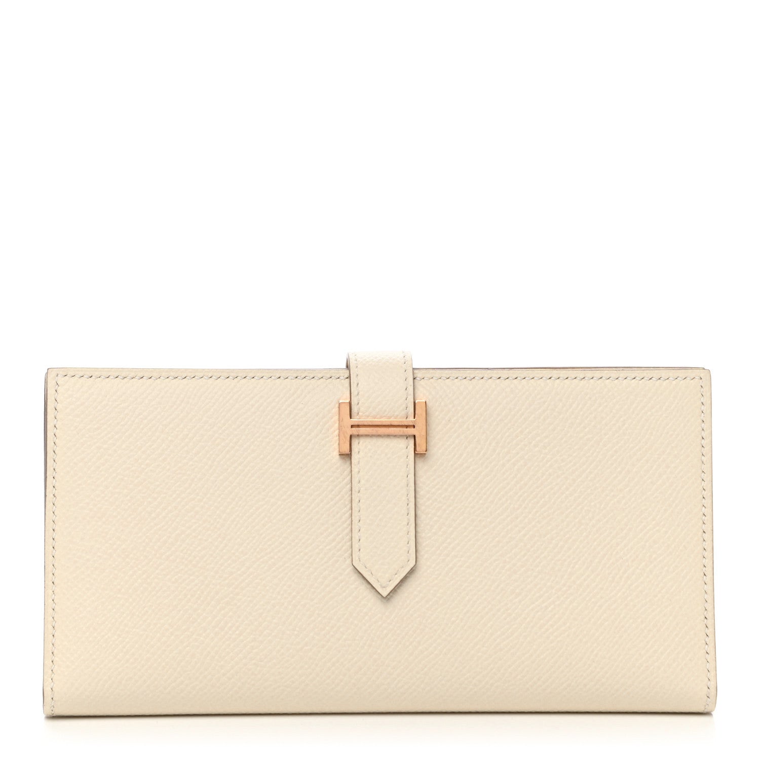 Hermes Epsom Bearn Gusset Wallet Craie 1 of 10