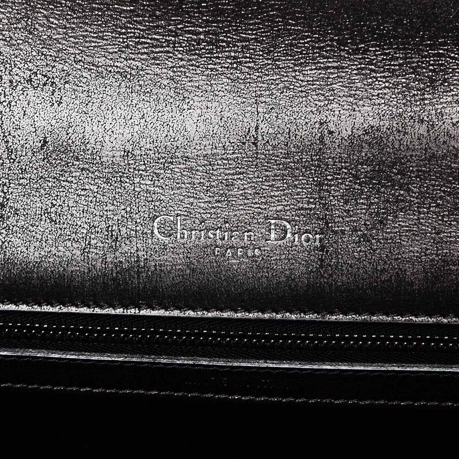 Christian Dior Metallic Brushed Calfskin Medium Diorama Flap Bag Titanium 6 of 10