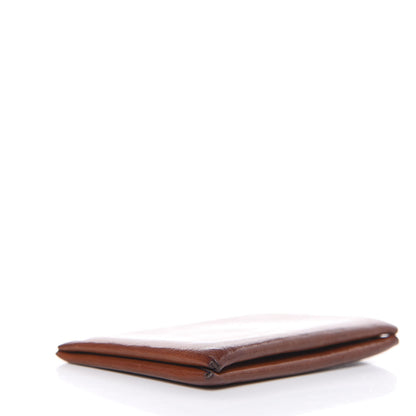 Hermes Barenia Calvi Card Case Fauve Blue Saphir 4 of 11
