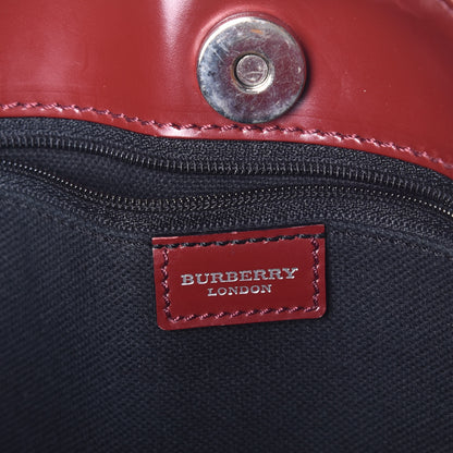 Burberry Haymarket Check Medium Tote Red 6 of 9