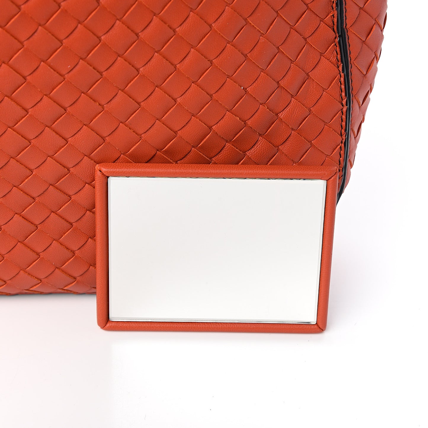 Nappa Intrecciato Small Loop Terracota