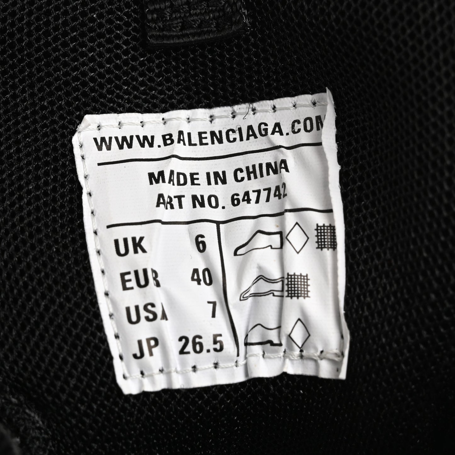 Mesh Nylon Mens Track Sneakers 40 Black