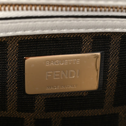 Fendi Shiny Nappa Multipocket Baguette White Ice 6 of 11