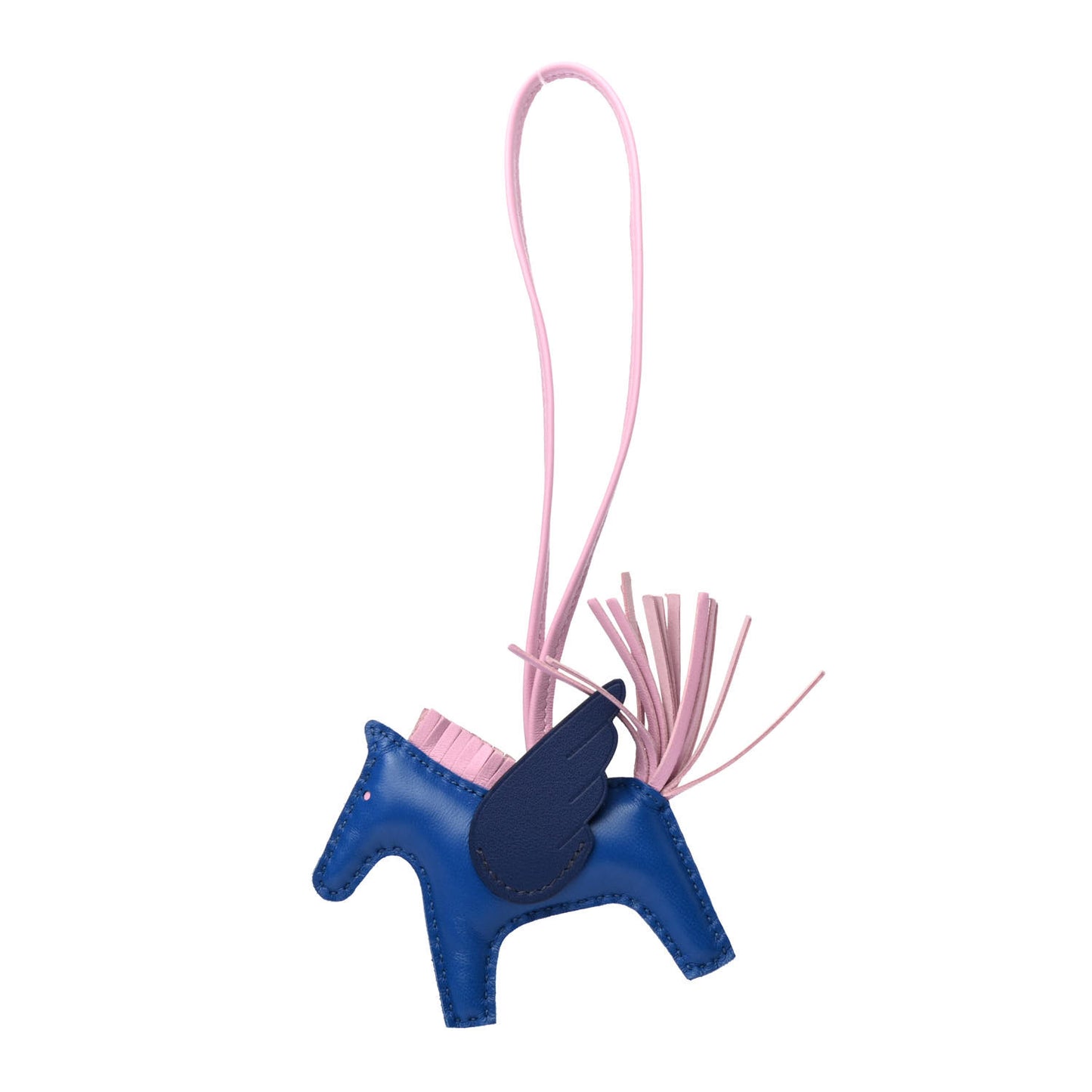 Milo Lambskin Grigri Rodeo Pegase Horse Bag Charm PM Bleu France Mauve Sylvestre Bleu Saphir