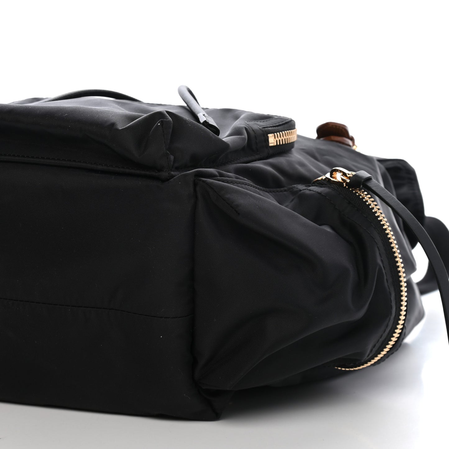 Nylon Large Rucksack Backpack Black
