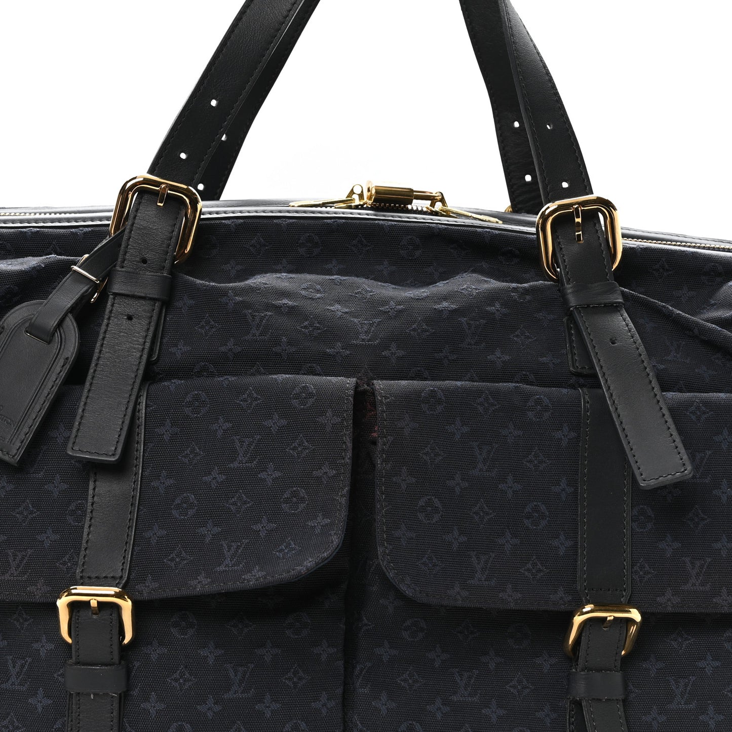 Mini Lin Monogram Louise Bag Blue