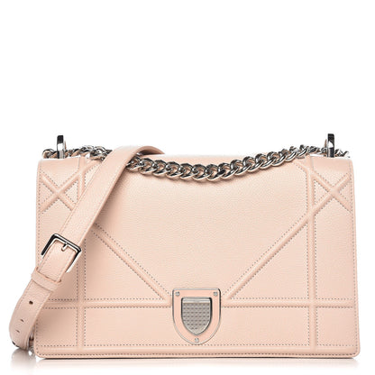 Christian Dior Grained Calfskin Medium Diorama Flap Bag Nude 1 of 6