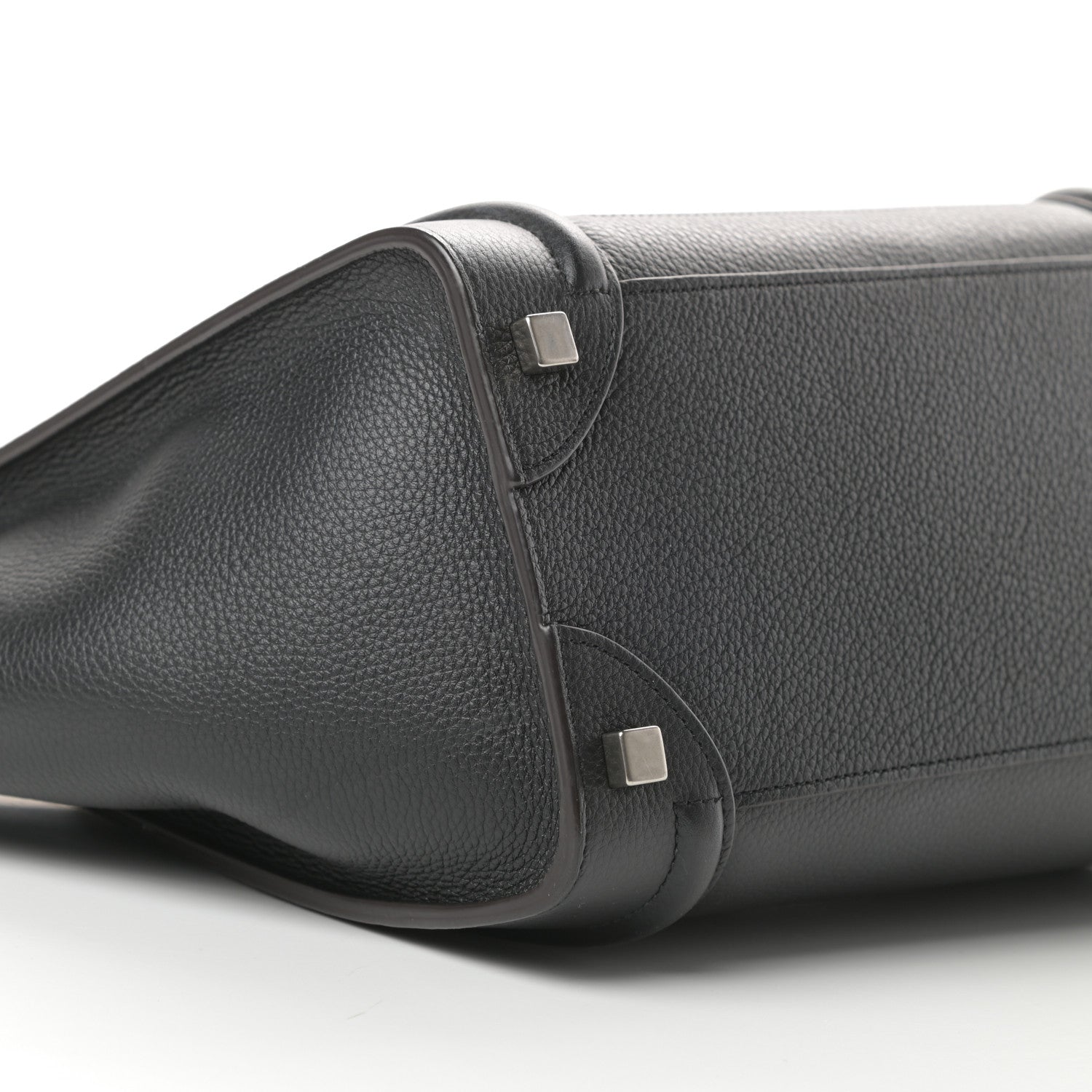 Celine Drummed Calfskin Micro Luggage Black 8 of 10
