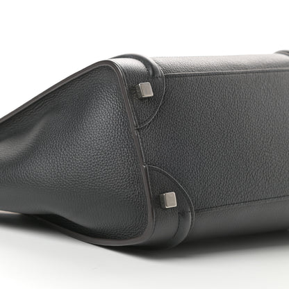 Celine Drummed Calfskin Micro Luggage Black 8 of 10