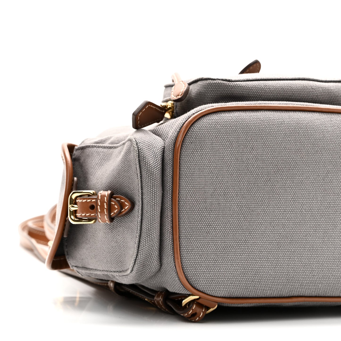 Canapa Soft Calfskin Mini Backpack Aluminum Brandy