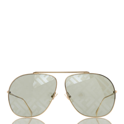 Fendi Metal Fendi Forever Aviator Sunglasses FF0407/G/S Gold 2 of 7