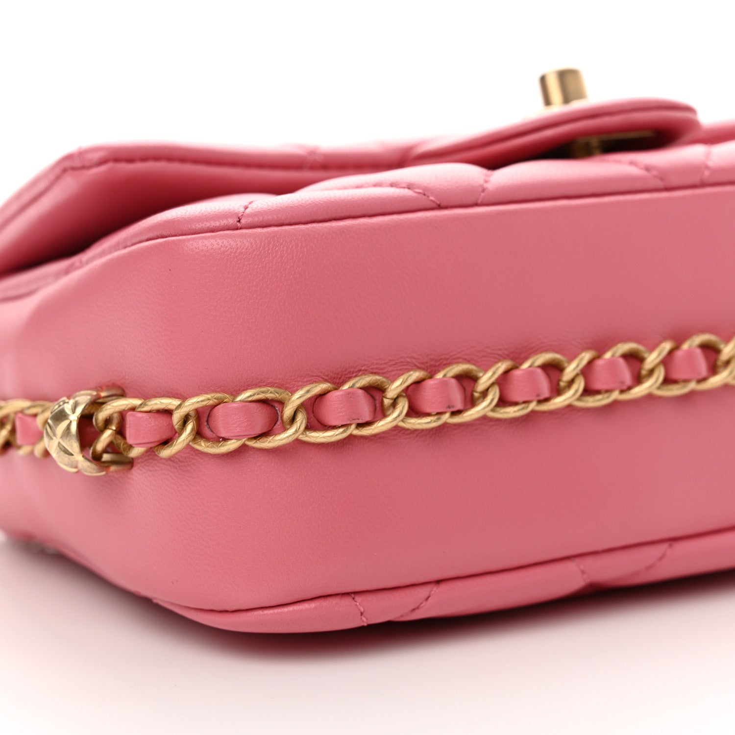 Chanel Lambskin Quilted CC Small Dynasty Flap Pink 9 of 12