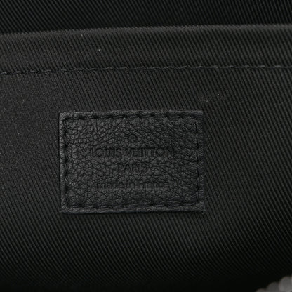 Louis Vuitton Shadow Calfskin Monogram Pochette Voyage Souple Black 6 of 8