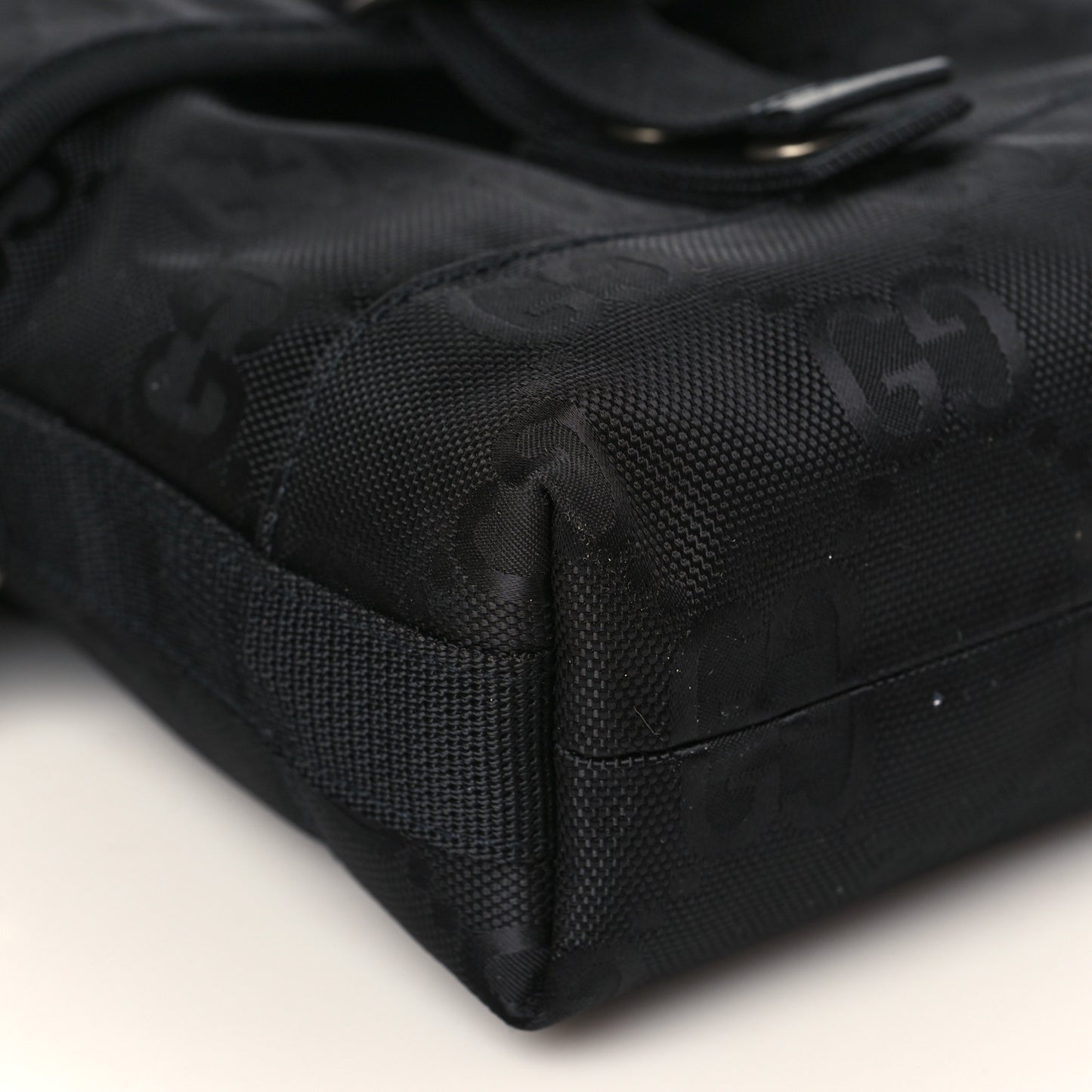 Econyl Nylon Monogram Off The Grid Messenger Bag Black