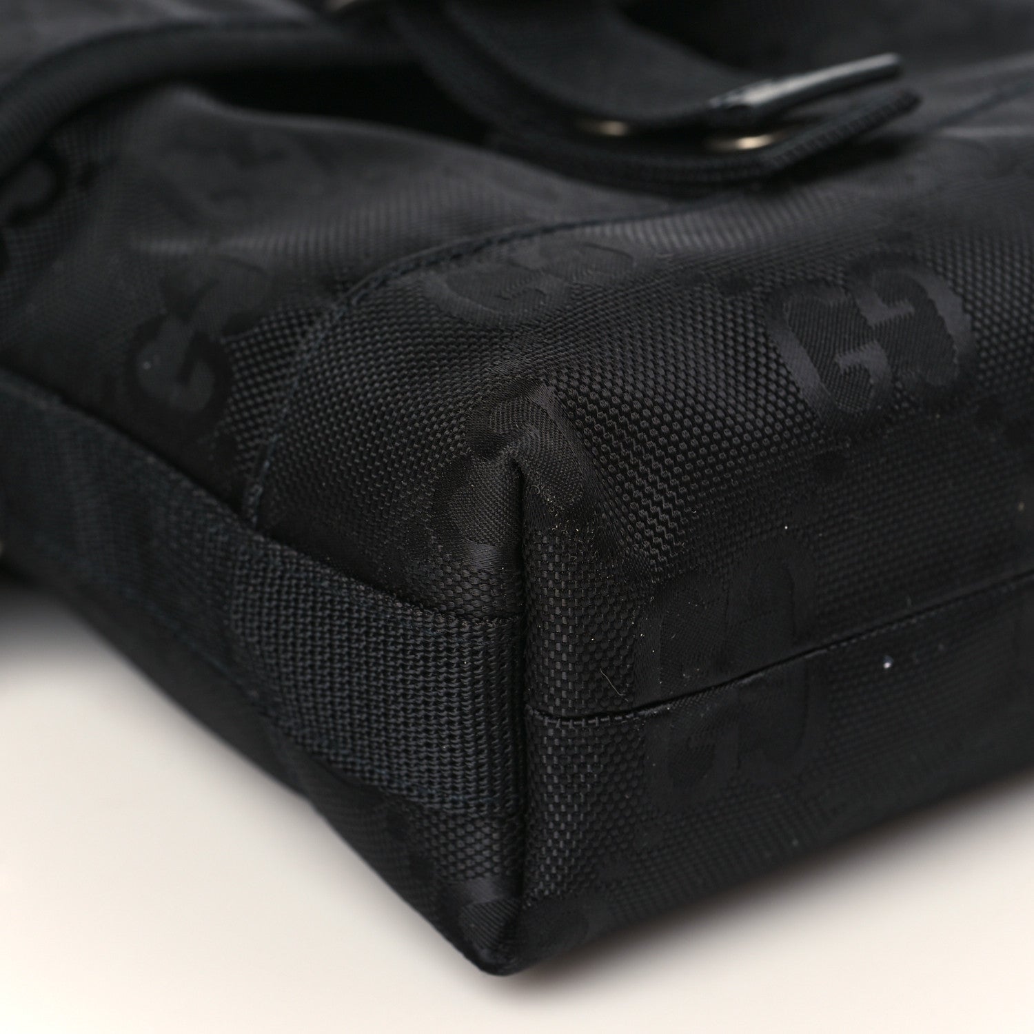 Gucci Econyl Nylon Monogram Off The Grid Messenger Bag Black 7 of 9
