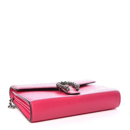 Gucci Dollar Calfskin Crystal Mini Dionysus Chain Wallet Box Pink 4 of 12