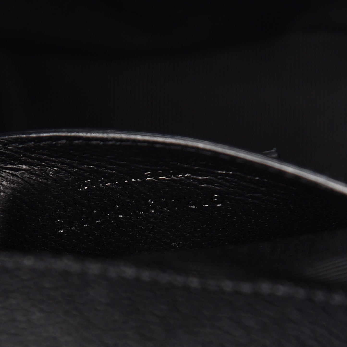 Grained Calfskin Matelasse Chevron Medium Monogram Chain Bag Black