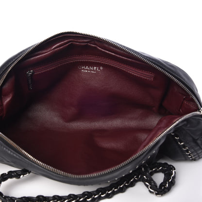 Chanel Smooth Calfskin Petit Luxe Ligne Bowler Black 5 of 8