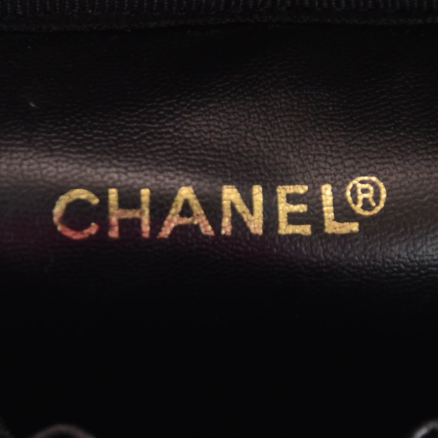 Chanel Calfskin Cosmetic Vanity Bag Black 5 of 9