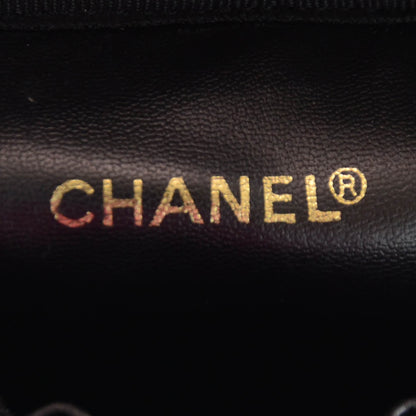 Chanel Calfskin Cosmetic Vanity Bag Black 5 of 9