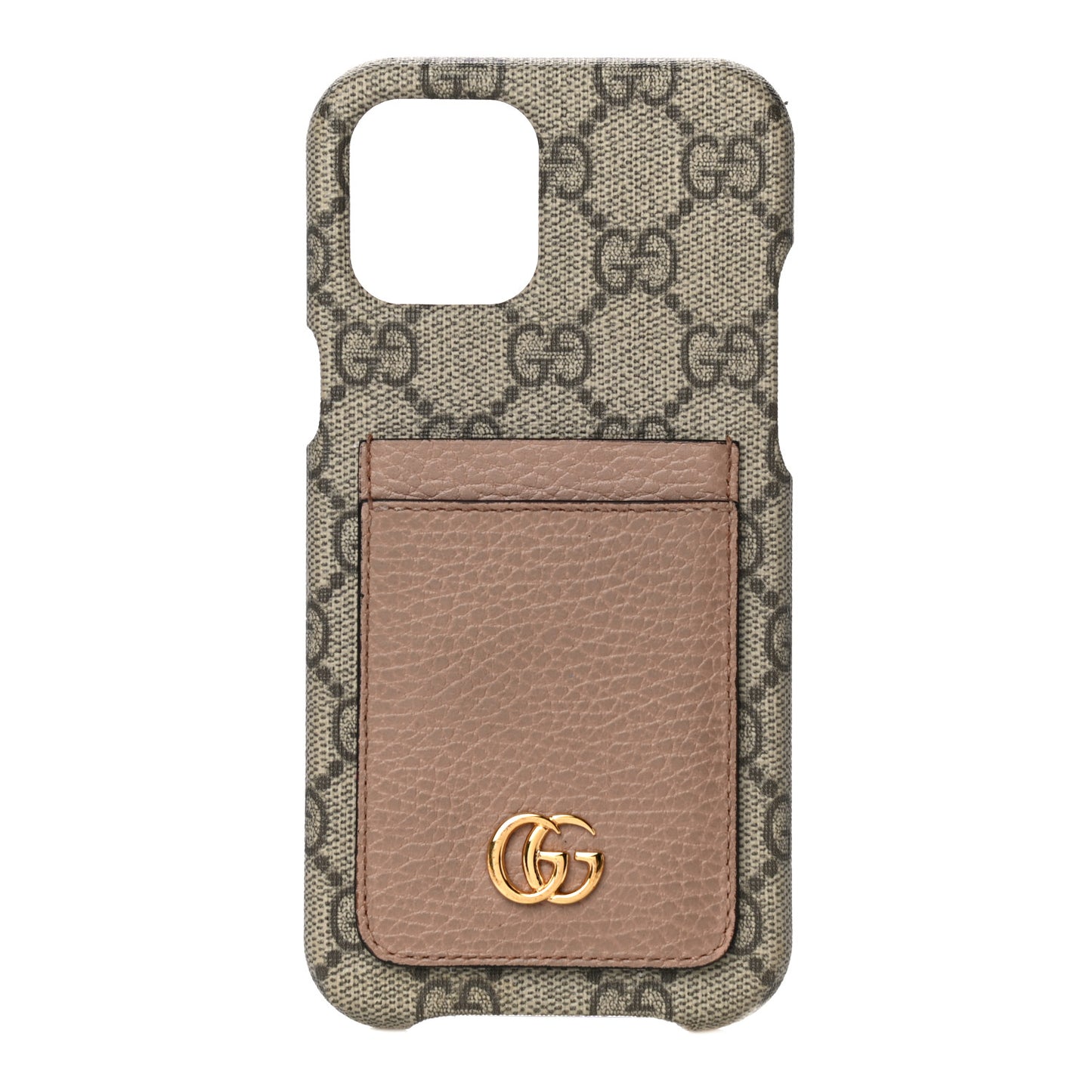 GG Supreme Monogram Marmont iPhone 12/12 Pro Max Case Dusty Rose