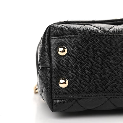 Chanel Caviar Quilted Extra Mini Coco Handle Flap Black 9 of 12