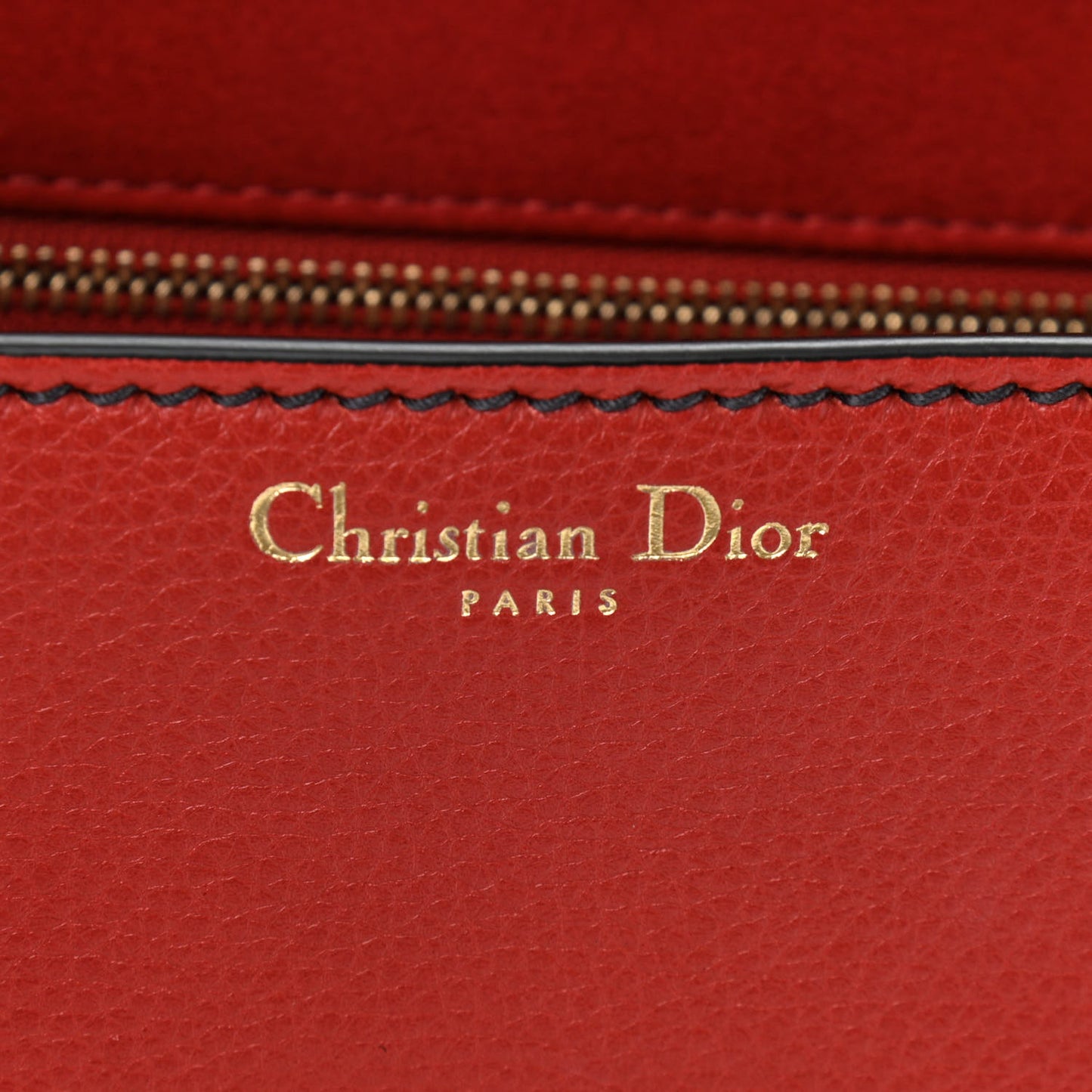 Calfskin Dioraddict Top Handle Red