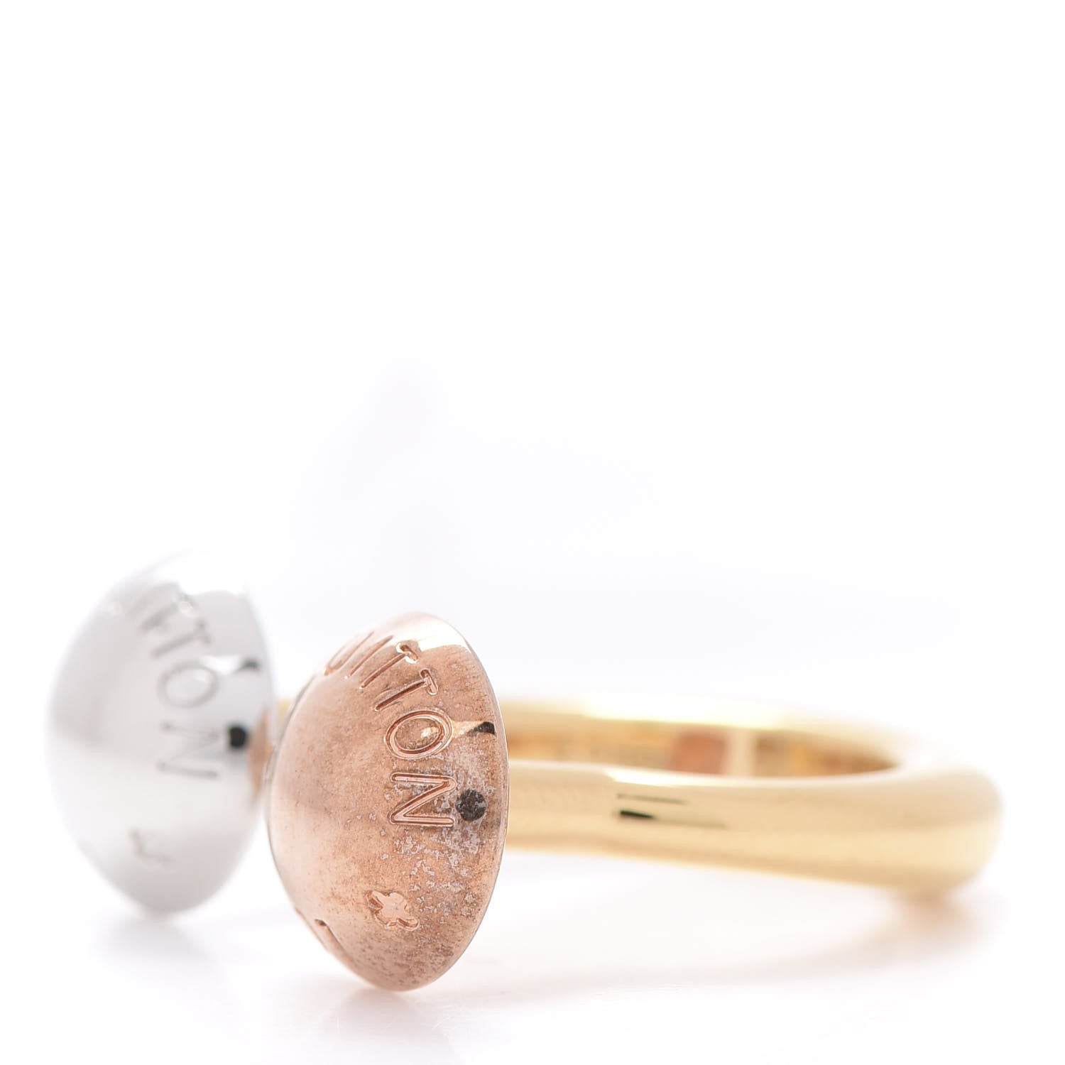 Louis Vuitton Studdy Ring M Gold Pink Silver 3 of 10