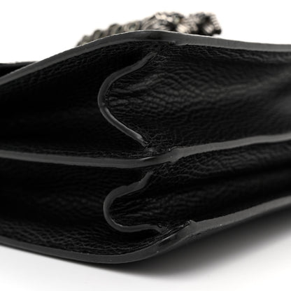 Gucci Dollar Calfskin Crystal Web Medium Dionysus Bamboo Top Handle Bag Black Black Diamond 10 of 14