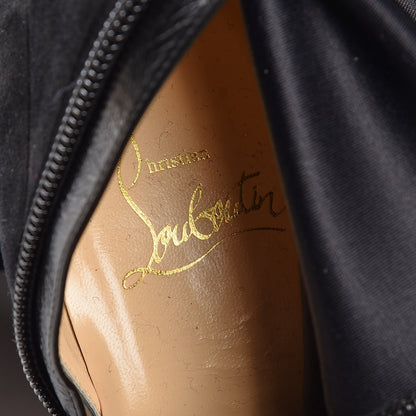 Christian Louboutin Veau Velours Verusch 100 Over The Knee Boots 36.5 Black 13 of 14