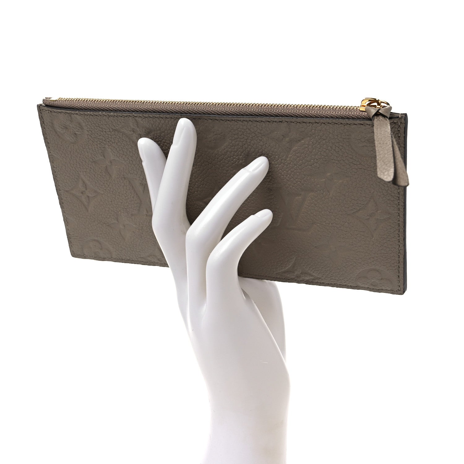 Louis Vuitton Empreinte Felicie Chain Wallet Zippered Insert Tourterelle 2 of 7