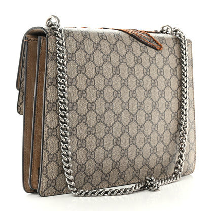 Gucci GG Supreme Monogram Bee Embroidered Medium Dionysus Shoulder Bag Taupe 3 of 13