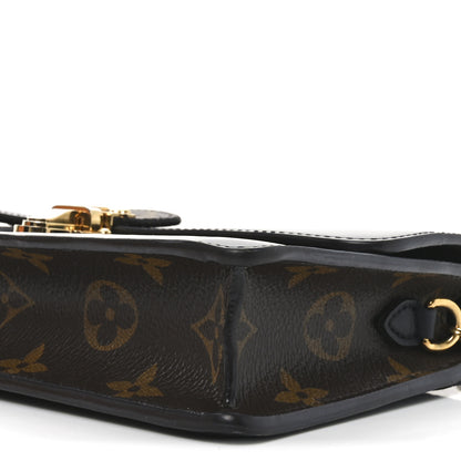 Louis Vuitton Patent Calfskin Monogram Cherrywood Chain Wallet Black 9 of 10