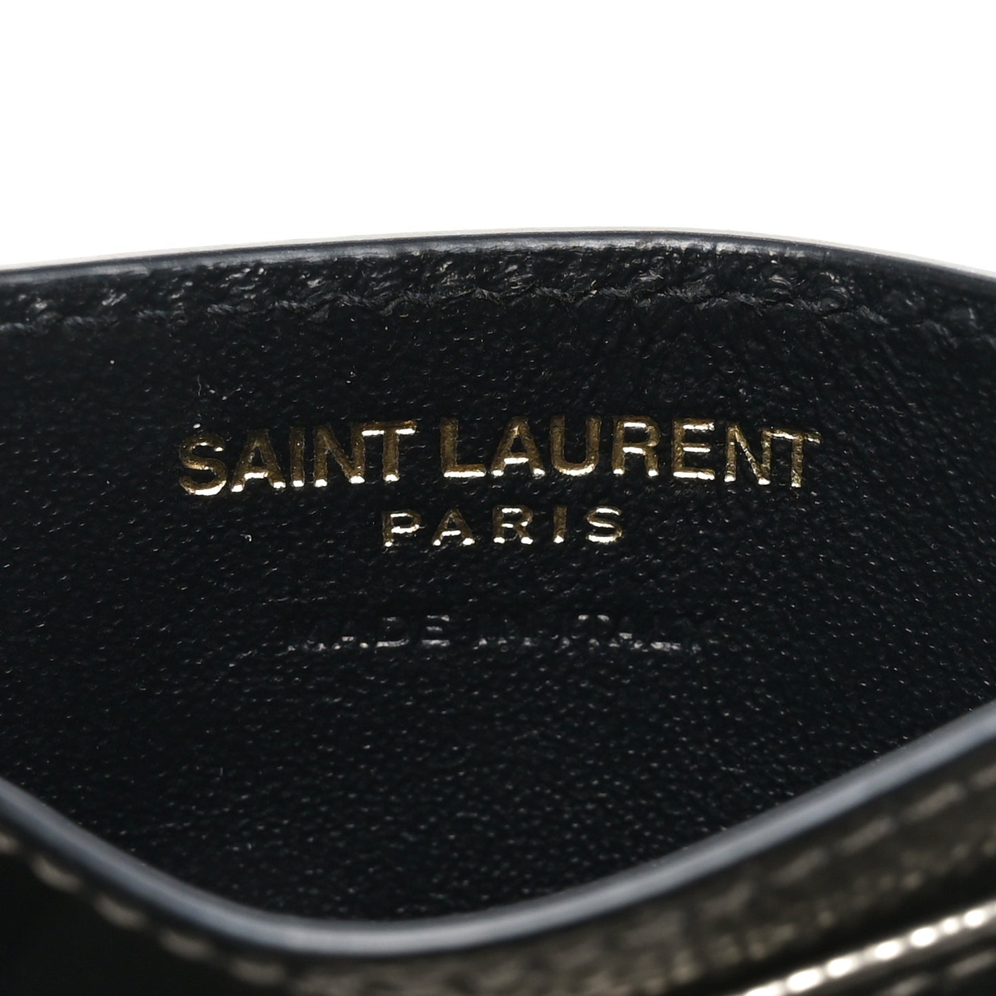 Metallic Grain De Poudre Matelasse Chevron Monogram Credit Card Case Platino