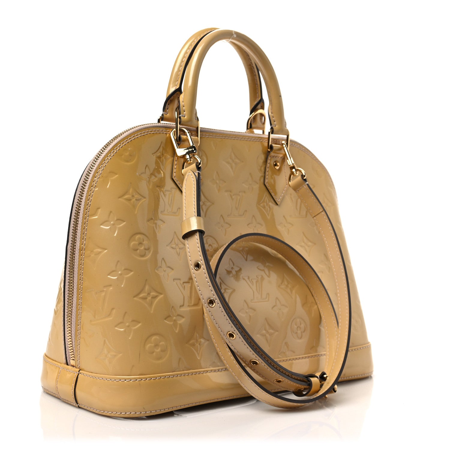 Louis Vuitton Vernis Alma MM Citrine 2 of 9