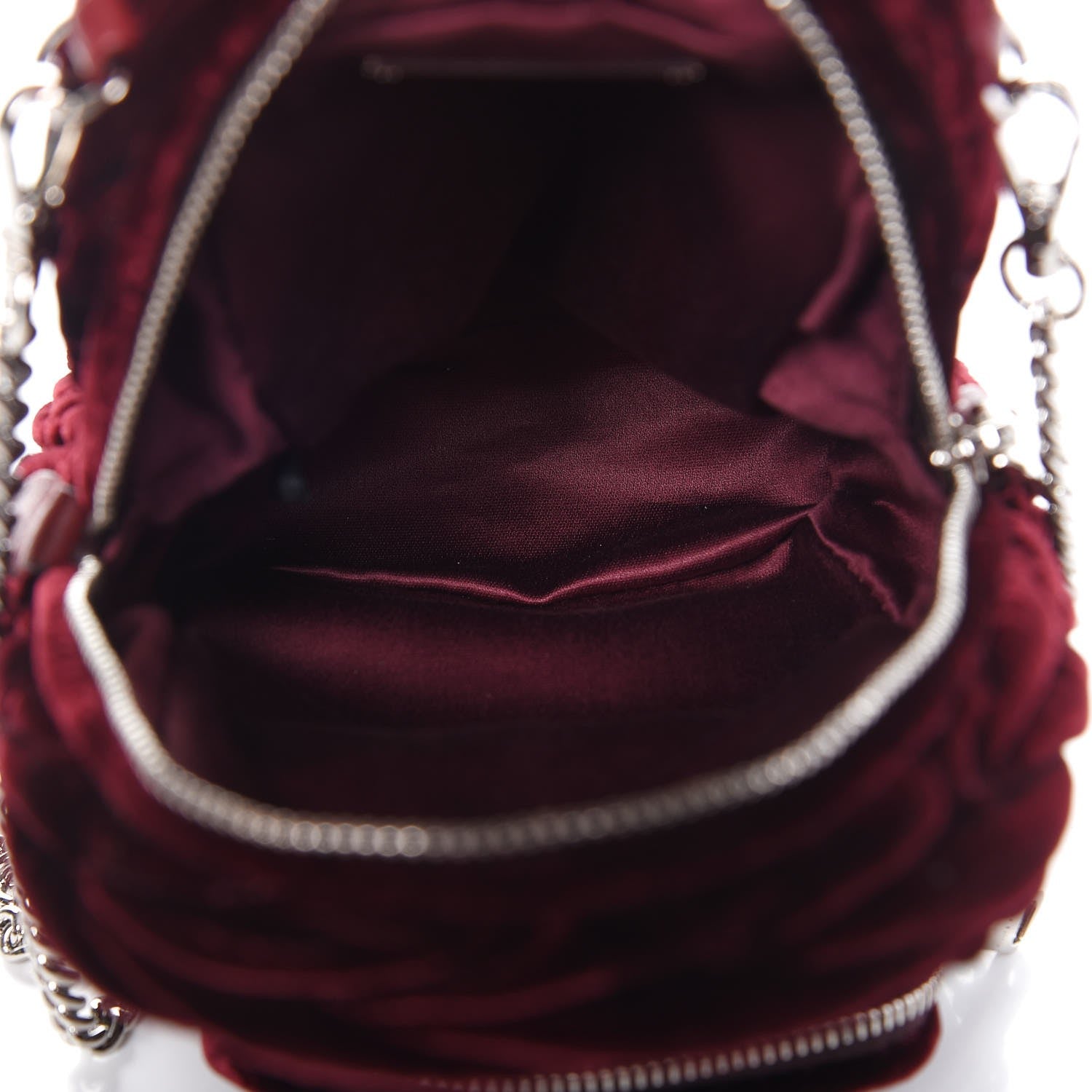 Miu Miu Velluto Matelasse Mini Backpack Bordeaux 6 of 10