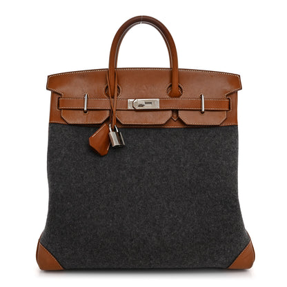 Hermes Barenia Feutre HAC Birkin 40 Gris Moyen 1 of 14