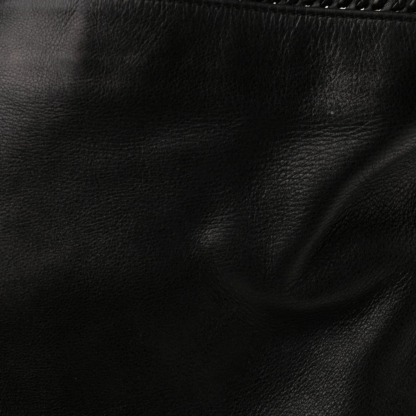 Calfskin Large Horsebit Chain Hobo Black