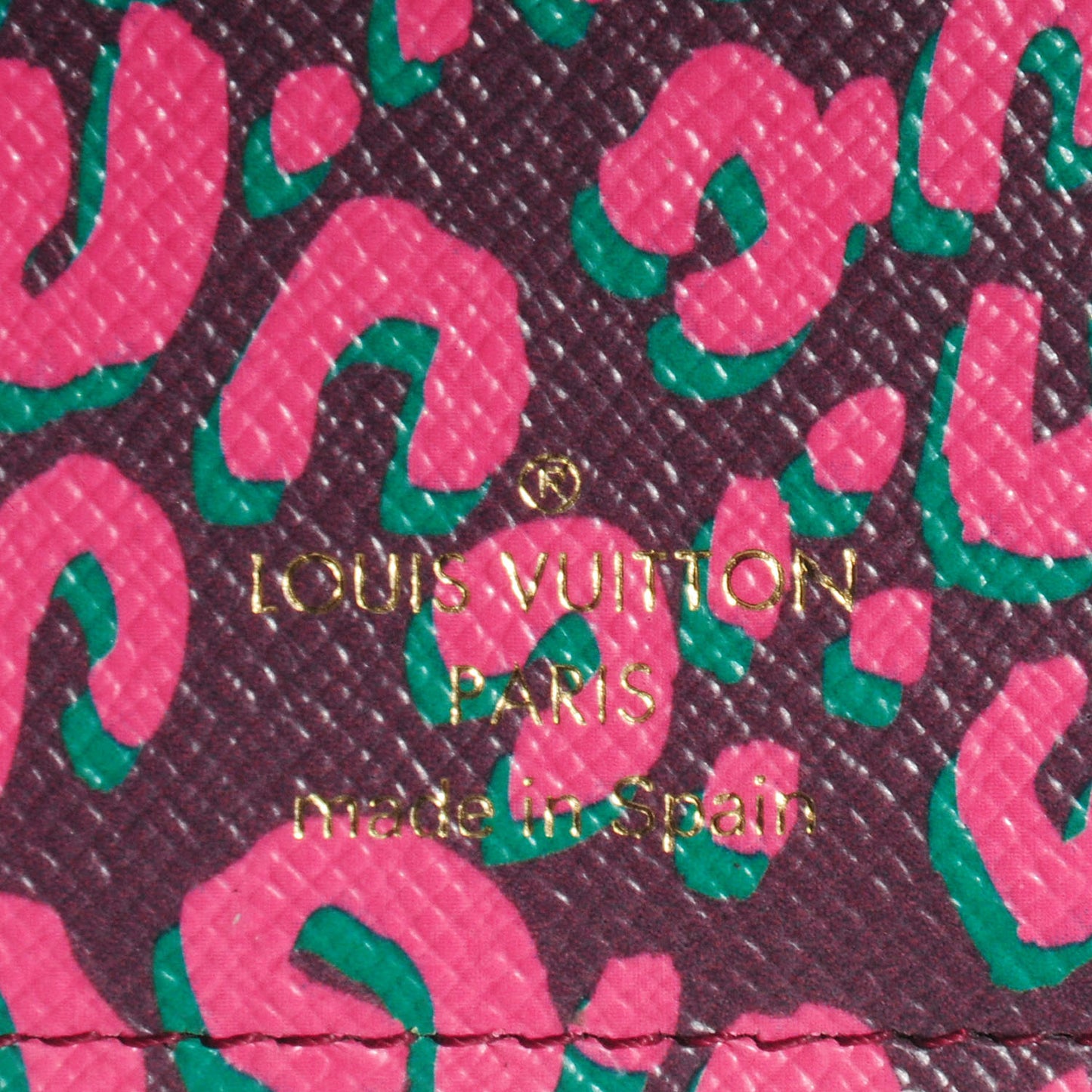 Monogram Leopard Insolite Wallet Rouge Fauviste