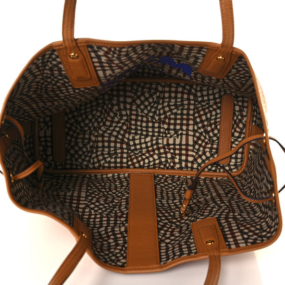 MCM Visetos Medium Liz Reversible Shopper Tote Cognac 6 of 20