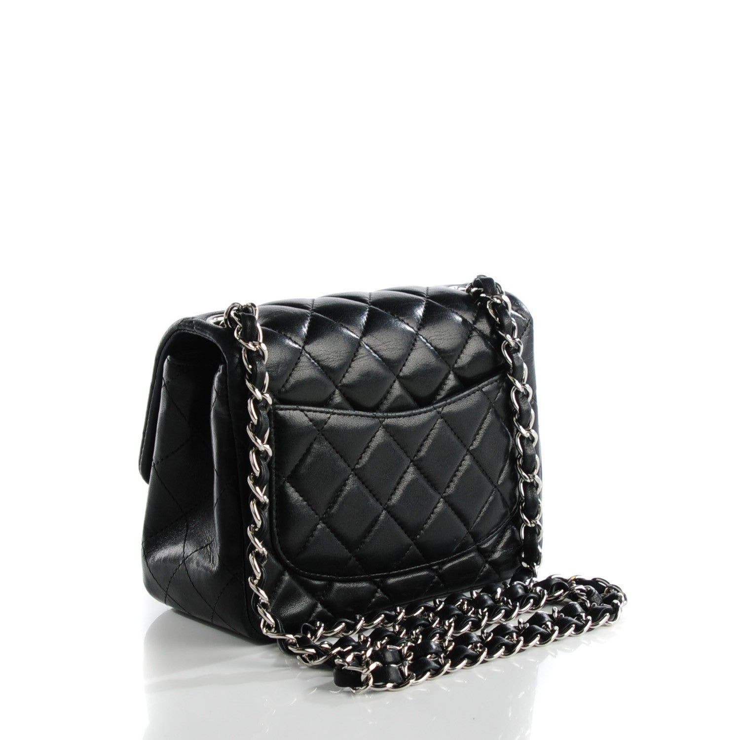 Chanel Lambskin Quilted Mini Square Flap Black 3 of 8