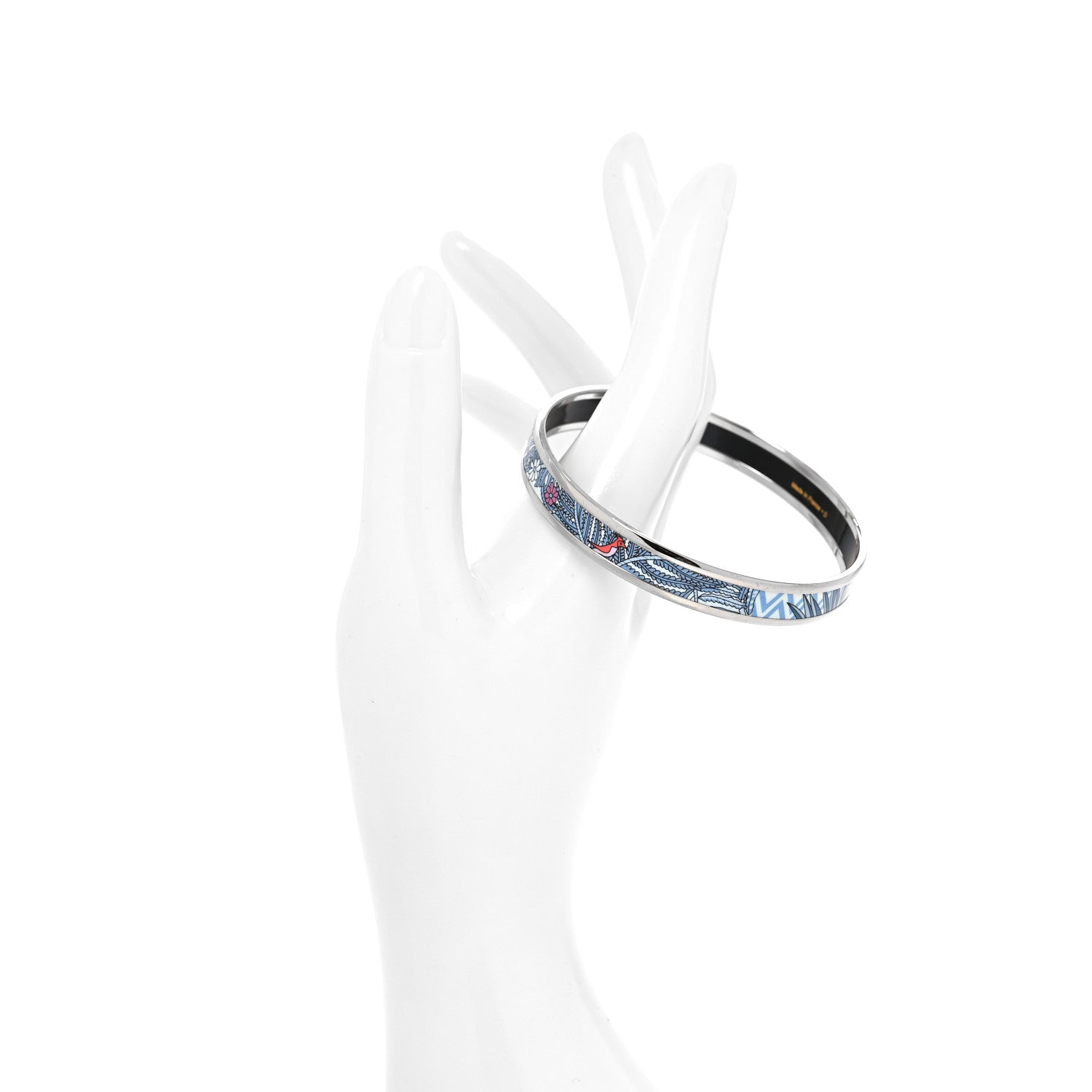 Hermes Enamel Narrow Printed Bracelet 65 2 of 5