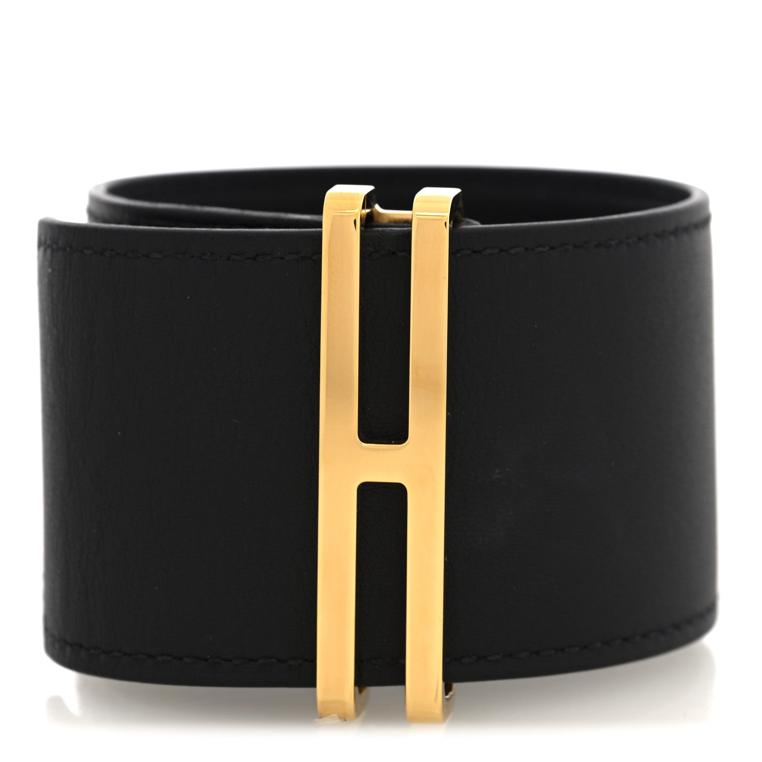 Hermes Swift Elan Cuff Bracelet T2 Black 1 of 5