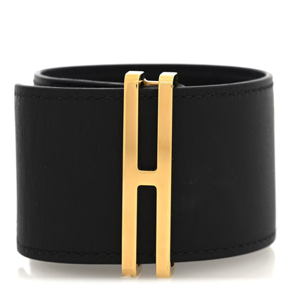 Hermes Swift Elan Cuff Bracelet T2 Black 1 of 5