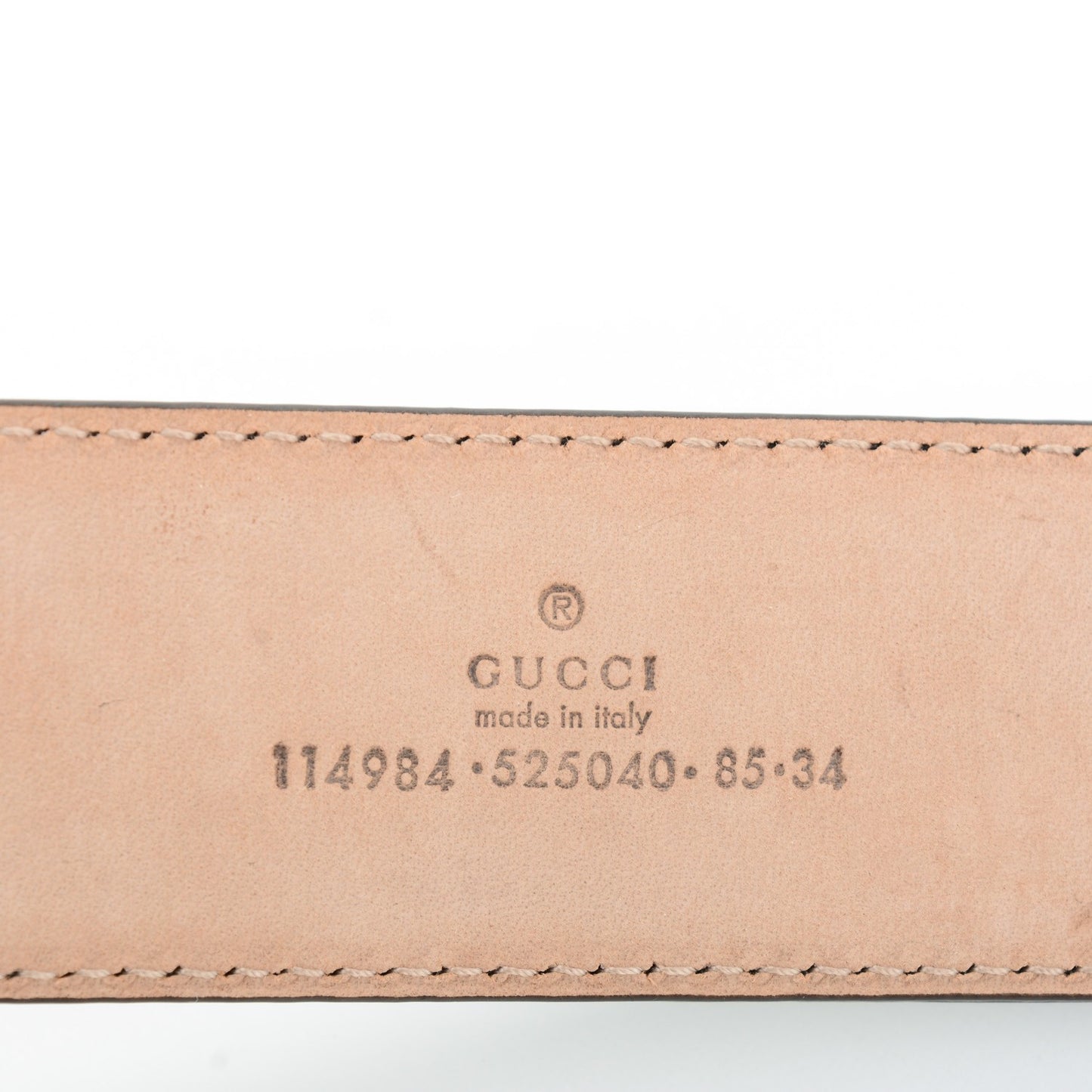 Guccissima Interlocking G Belt 85 34 Dark Grey