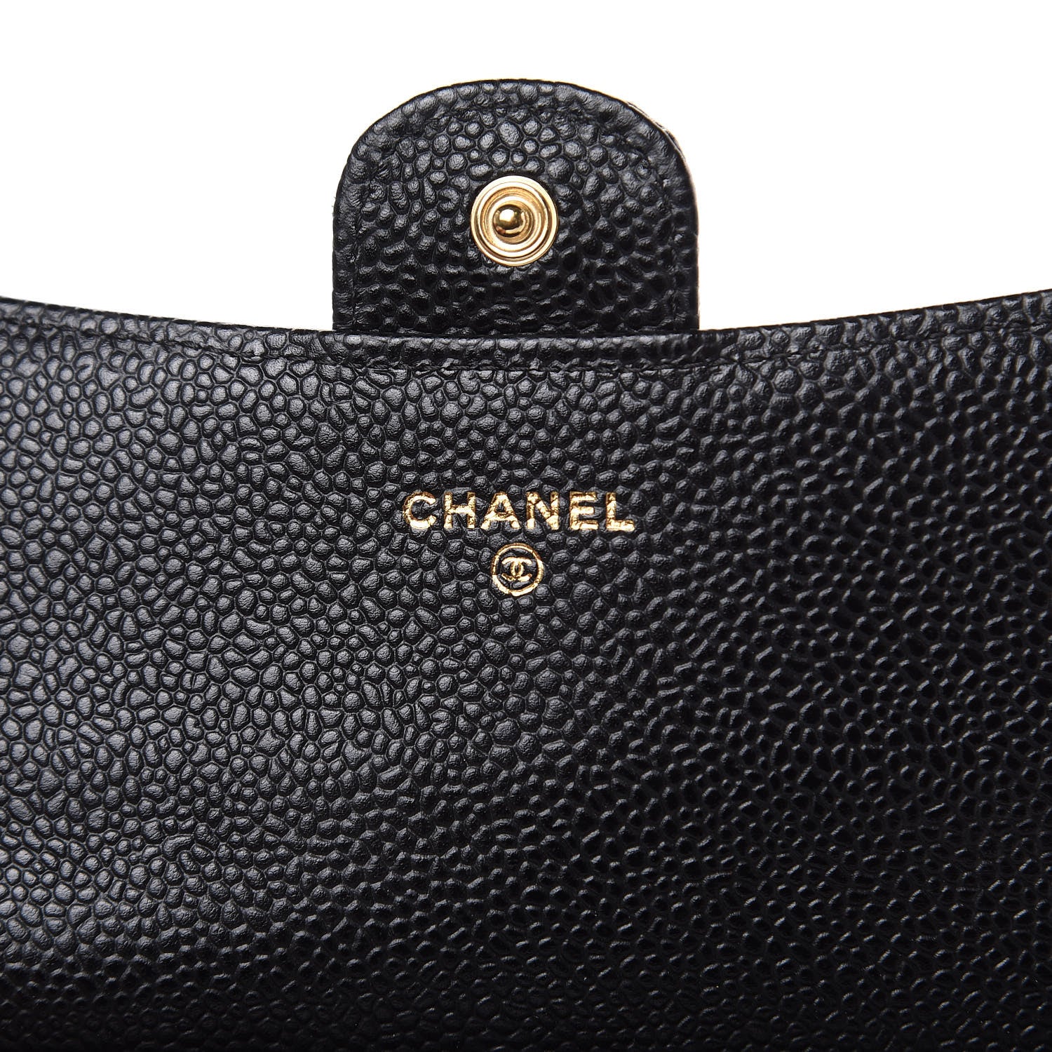 Chanel Caviar Quilted Large Gusset Flap Wallet Black 6 of 11